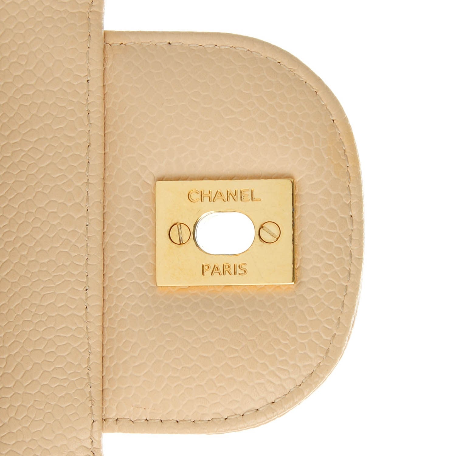 Chanel Caviar Quilted Jumbo Double Flap Beige Clair 7 of 11