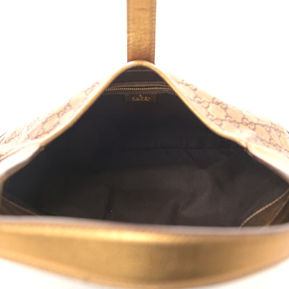 Gucci Metallic Guccissima Jackie O Bouvier Web Hobo 5 of 12