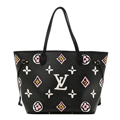 Louis Vuitton Monogram Giant Wild At Heart Neverfull MM Black 3 of 10