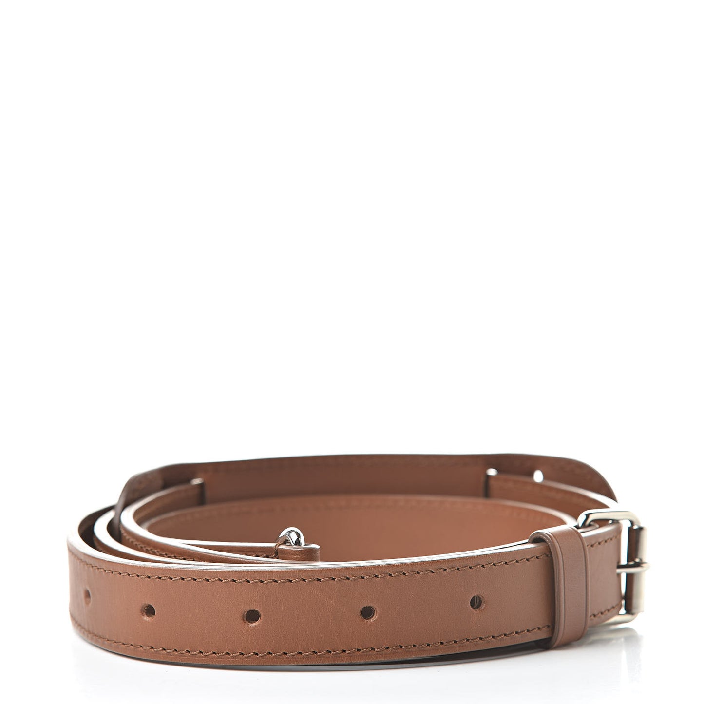 Calfskin Adjustable Keepall Bandouliere Shoulder Strap Havane