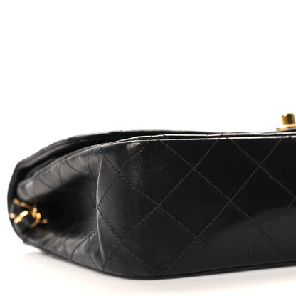 Chanel Lambskin Quilted Medium Double Flap Black 9 of 11