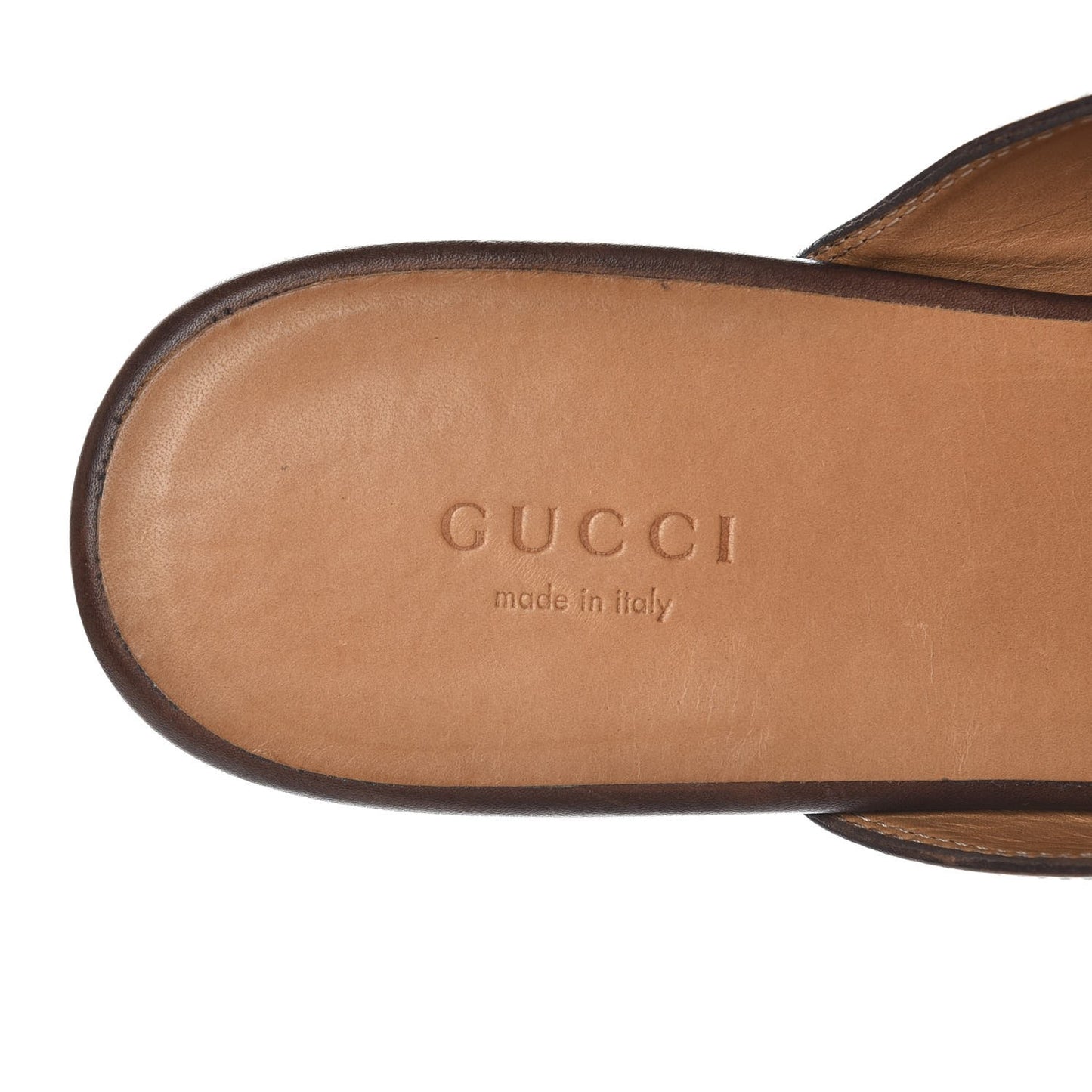 Calfskin Womens Princetown Slippers 40.5 Fondente Brown