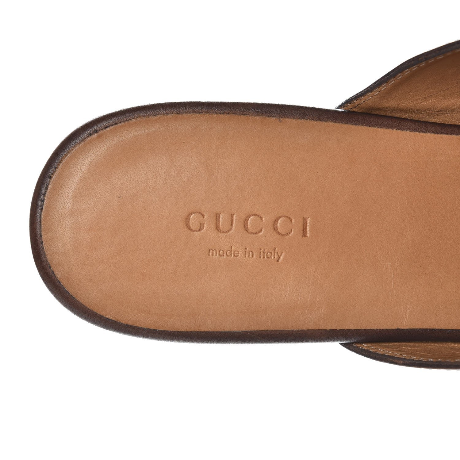 Gucci Calfskin Womens Princetown Slippers 40.5 Fondente Brown 7 of 10
