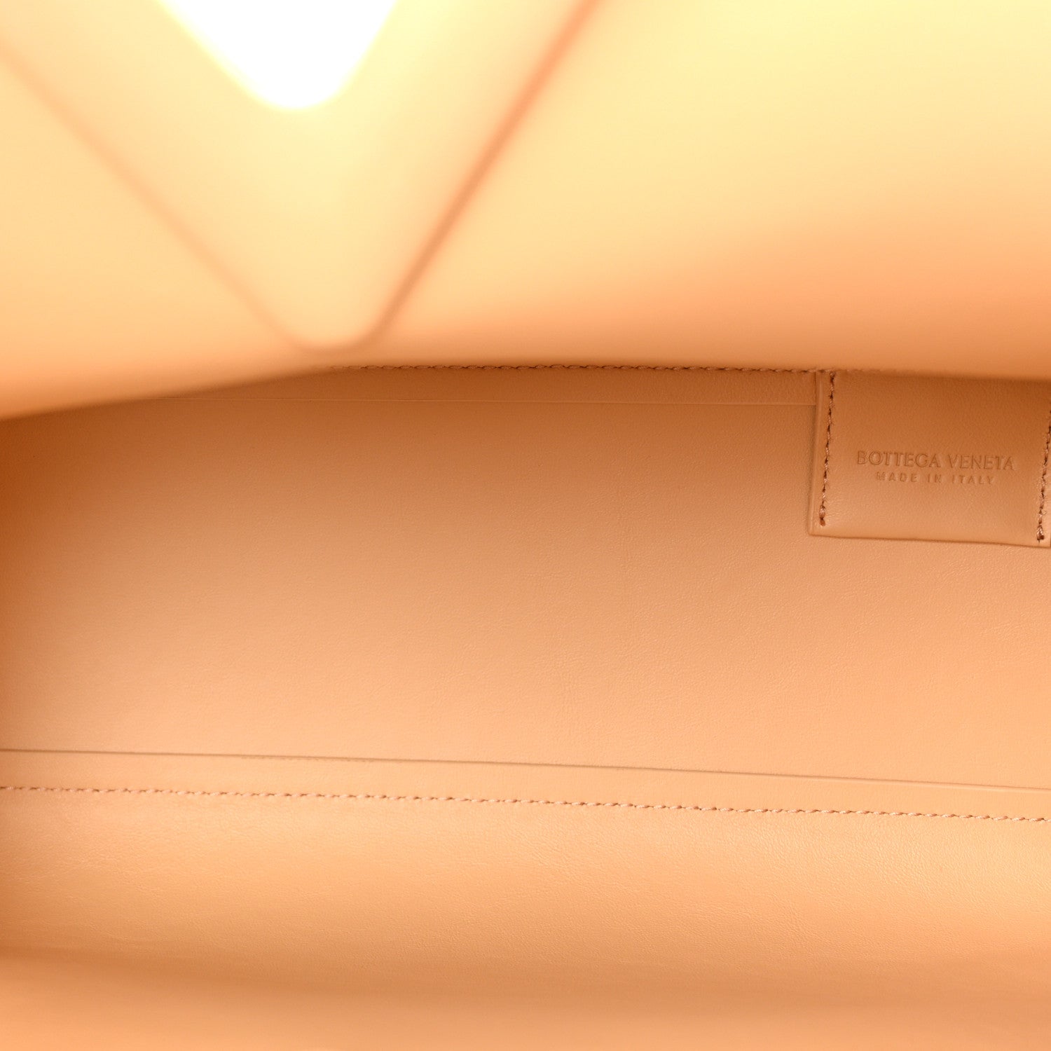Bottega Veneta Calfskin Medium The Point Triangle Bag Almond 5 of 9