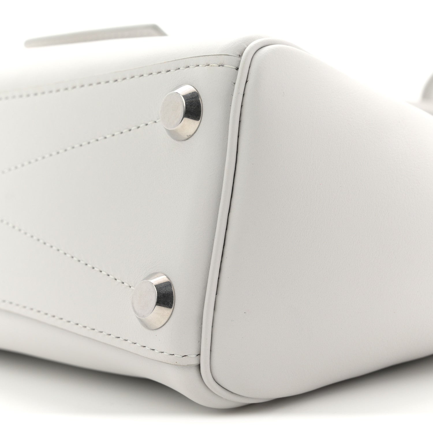 Balenciaga Smooth Calfskin Mini Bel Air Carry All Bag White 10 of 10
