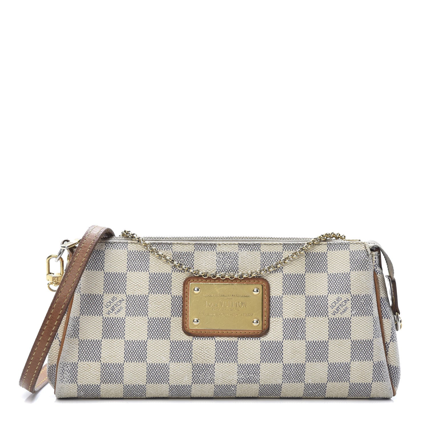 Louis Vuitton Damier Azur Eva Clutch 1 of 16