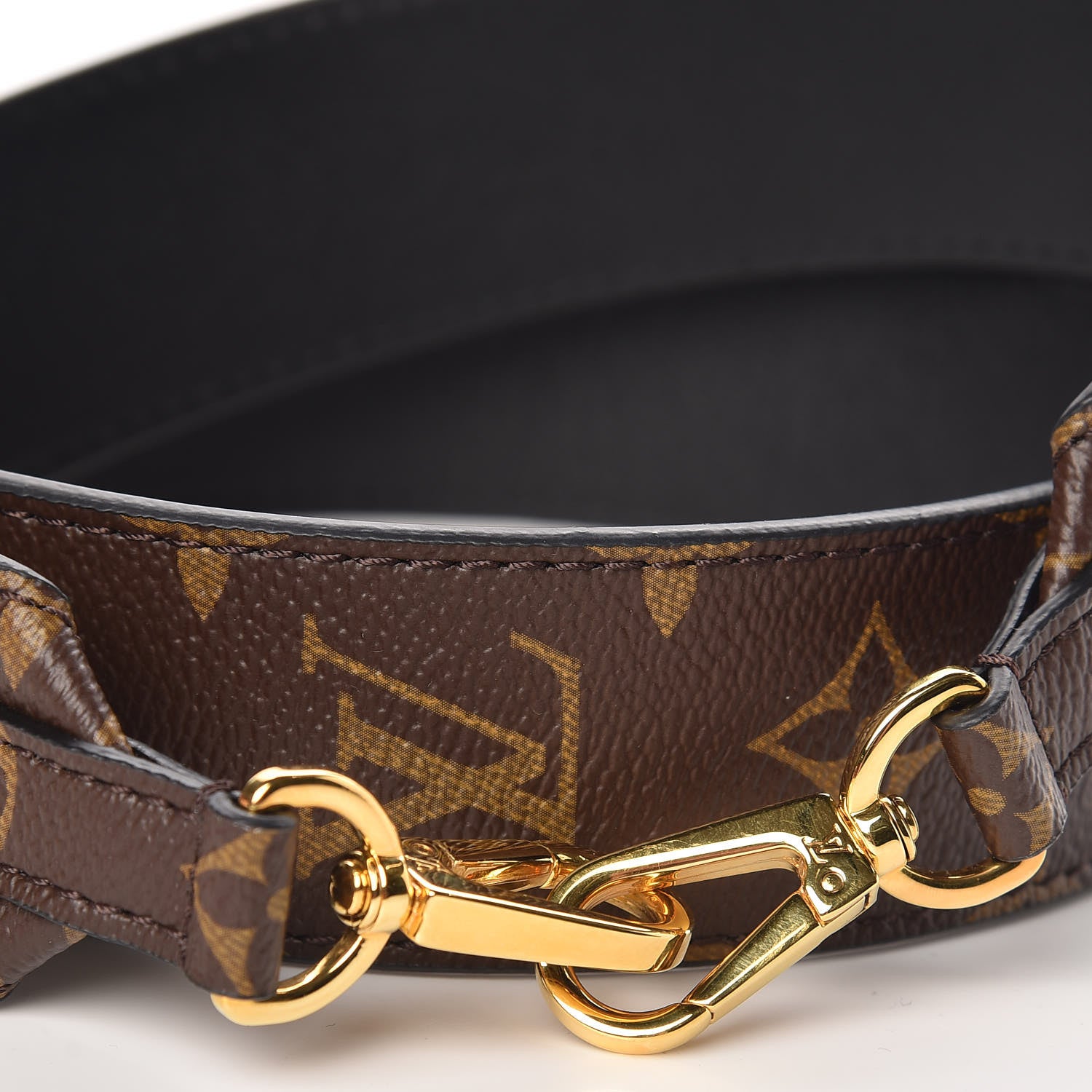 Louis Vuitton Monogram Bandouliere Shoulder Strap Black 3 of 6
