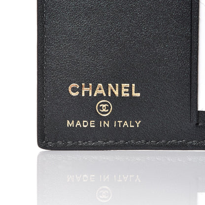 Chanel Iridescent Caviar Quilted Card Holder Wallet Black 6 of 8