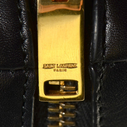 Saint Laurent Calfskin Classic Duffle 12 Black 6 of 9