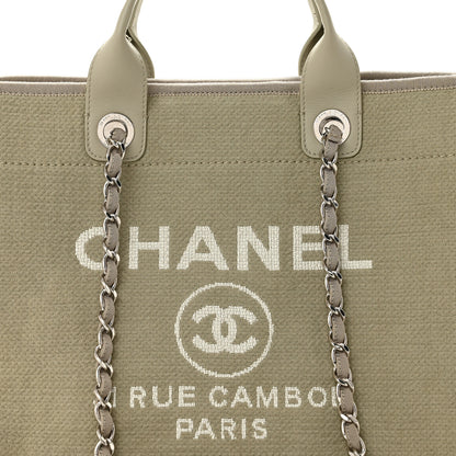 Chanel Mixed Fibers Medium Deauville Tote Grey 9 of 12