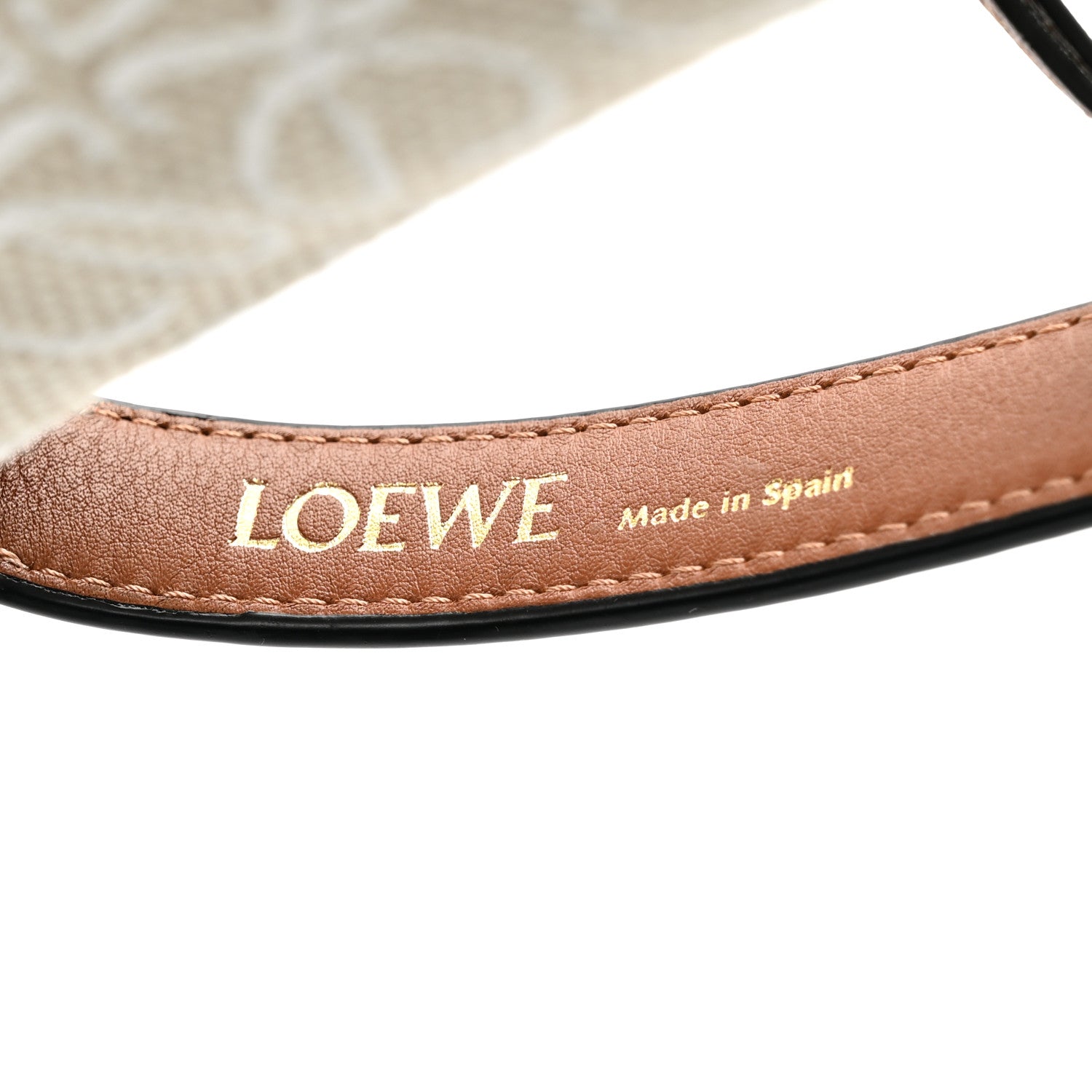 Loewe Jacquard Anagram Calfskin Small Cubi Bag Ecru Tan 6 of 11