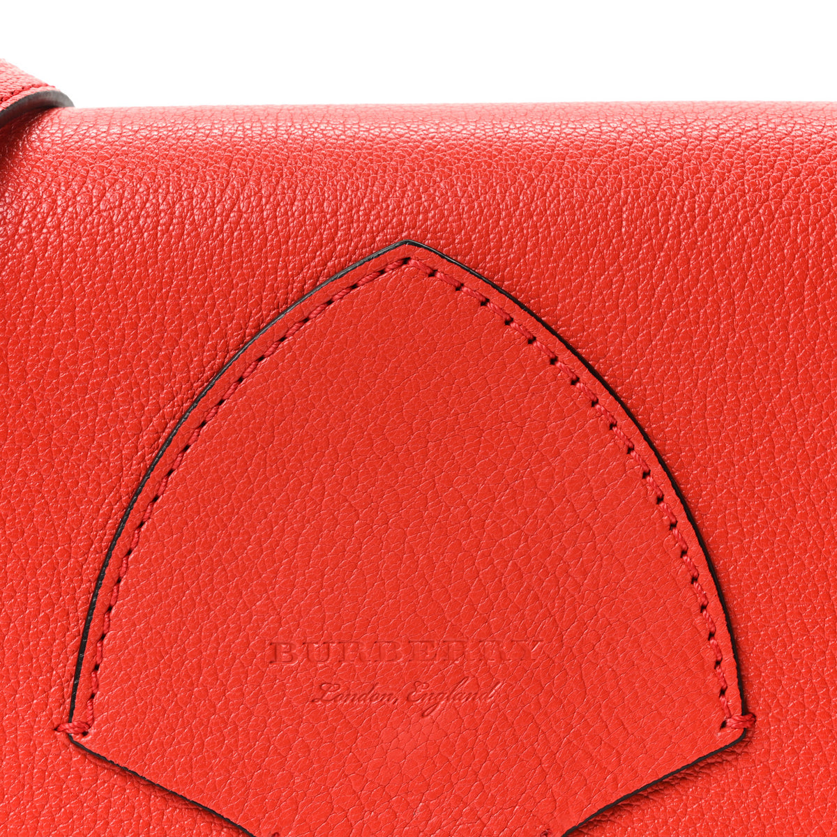 Burberry Goatskin Hampshire Crossbody Bright Red 8 of 10