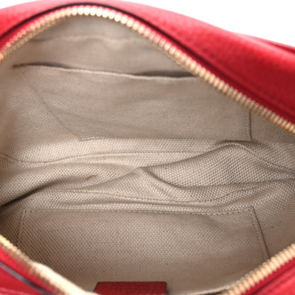 Gucci Pebbled Calfskin Small Soho Disco Bag Tabasco Red 5 of 10