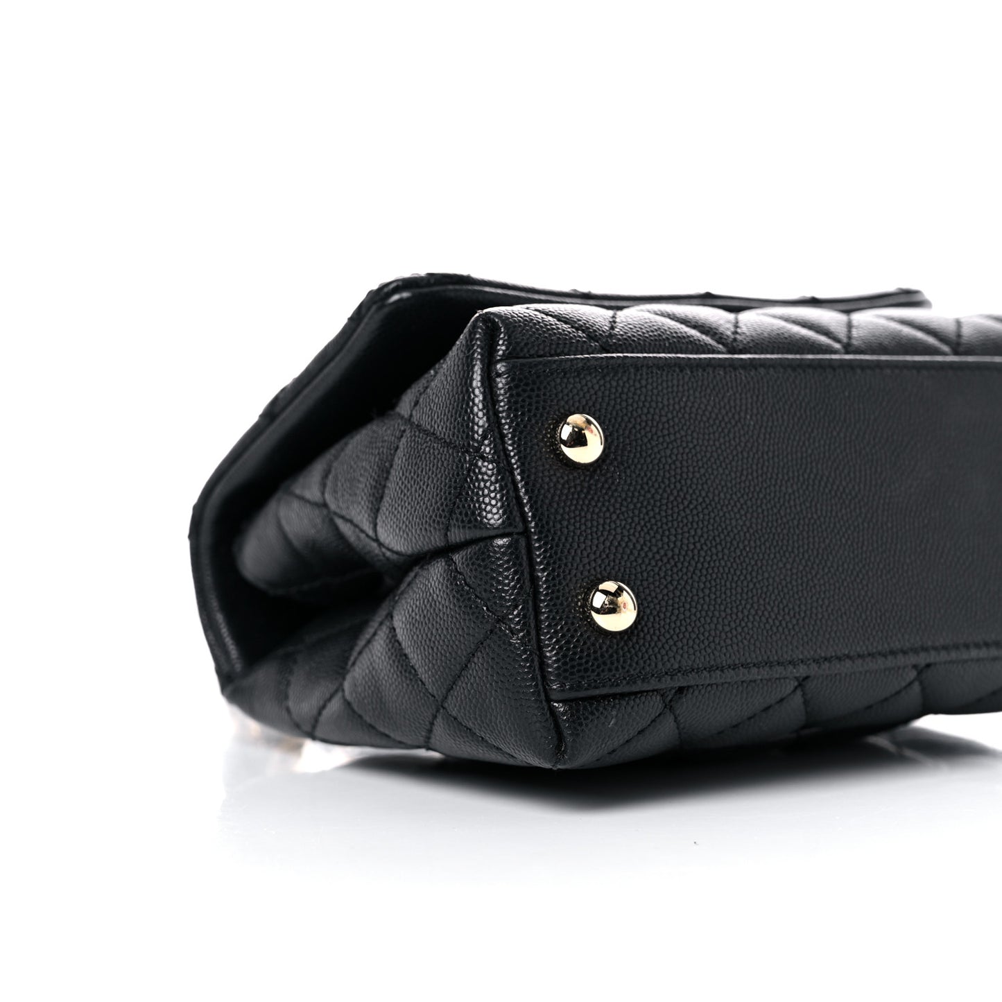 Caviar Quilted Extra Mini Coco Handle Flap Black