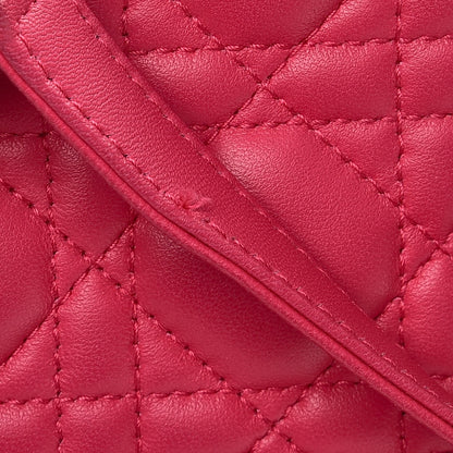 Christian Dior Lambskin Cannage Medium Lady Dior Pink 9 of 9
