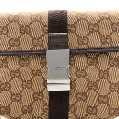Gucci Monogram Waist Pouch Bag Dark Brown 8 of 10
