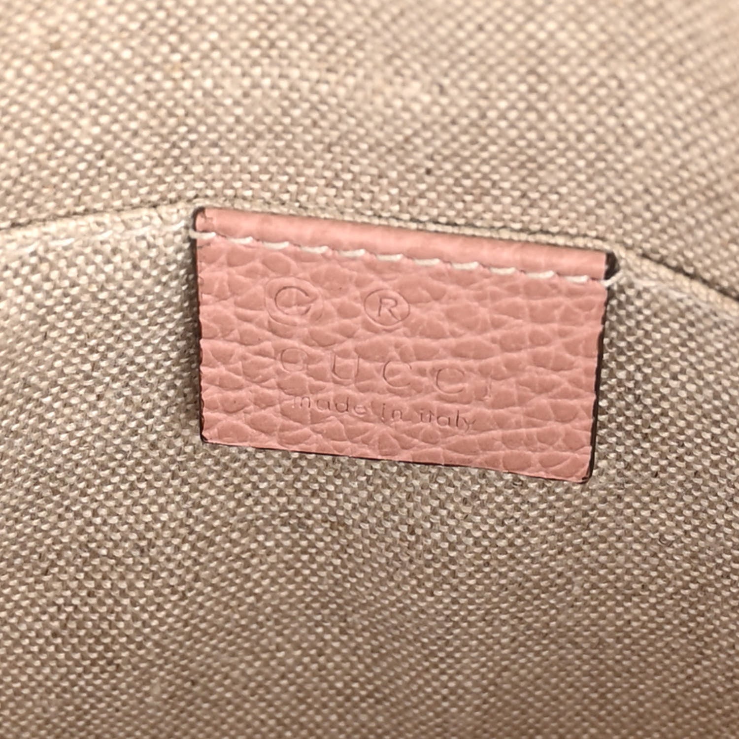 Gucci Dollar Calfskin Small GG Charm Dome Bag Soft Pink 6 of 10