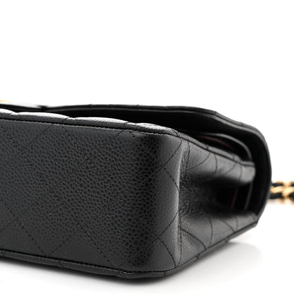 Chanel Caviar Quilted Medium Double Flap Black 10 of 11