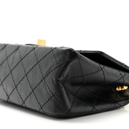 Chanel Aged Calfskin Quilted 2.55 Reissue Mini Flap Black 10 of 12