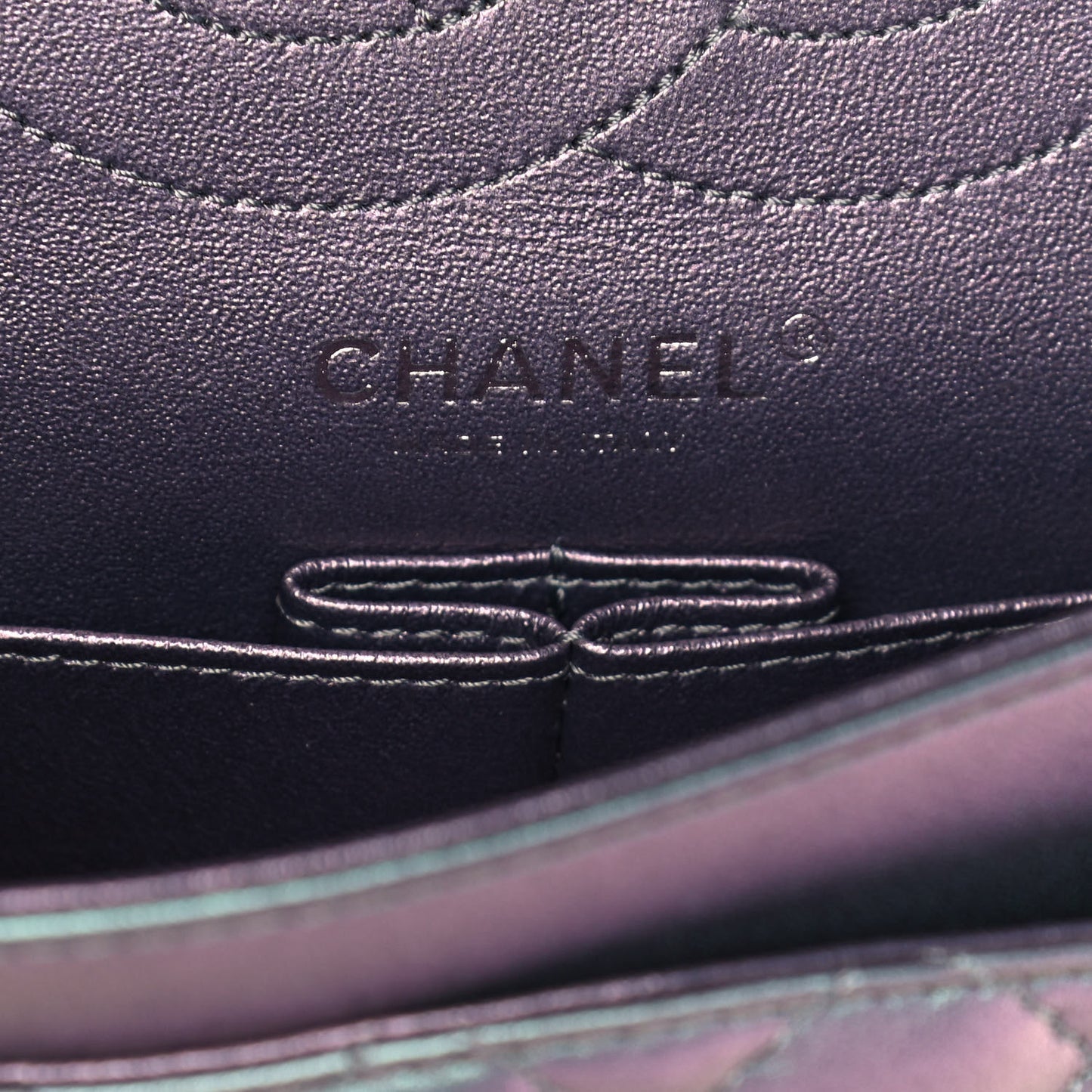Iridescent Lambskin Quilted 2.55 Reissue 225 Flap Light Purple