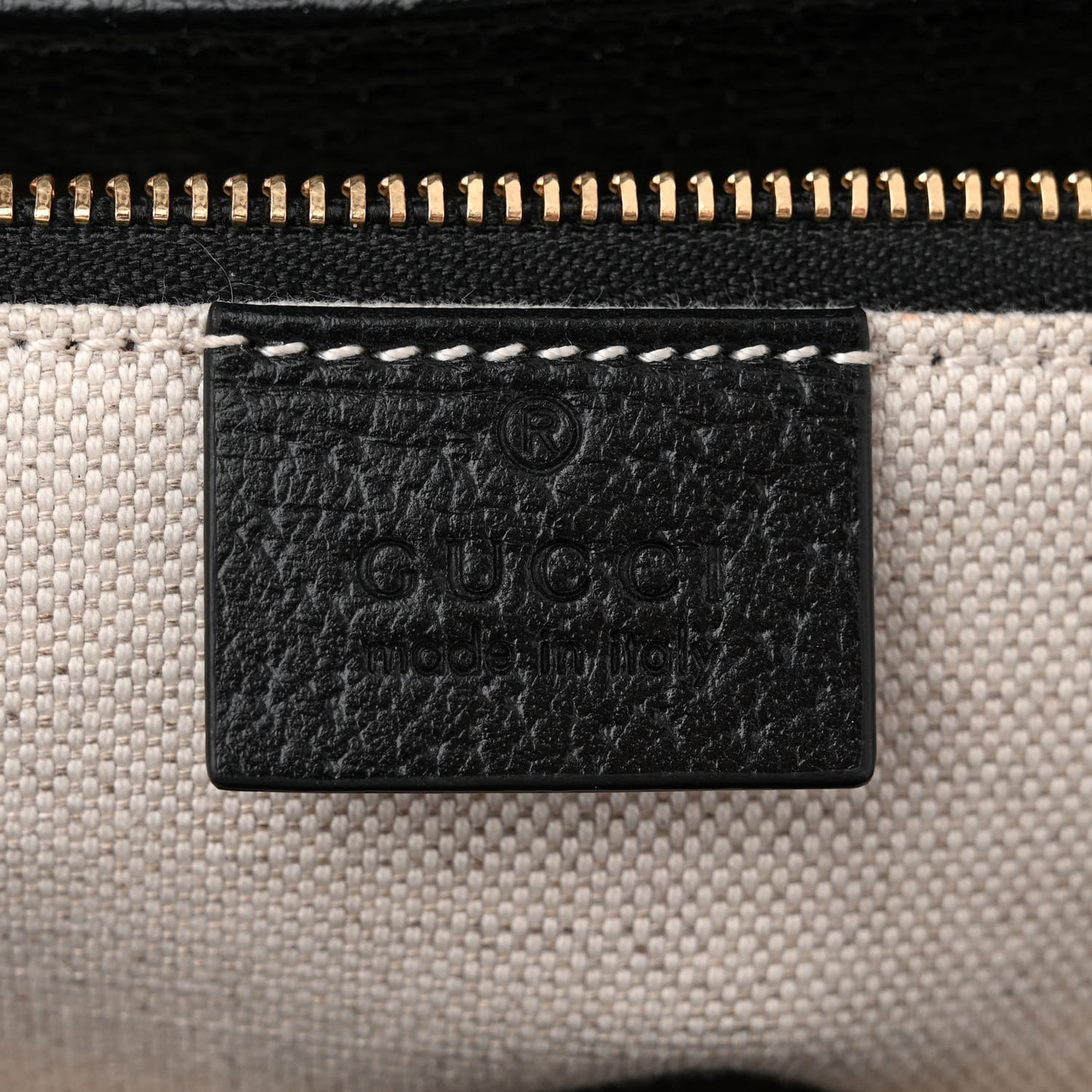 Jacquard Black Denim GG Monogram Textured Dollar Calfskin Horsebit 1955 Shoulder Bag Black Ivory