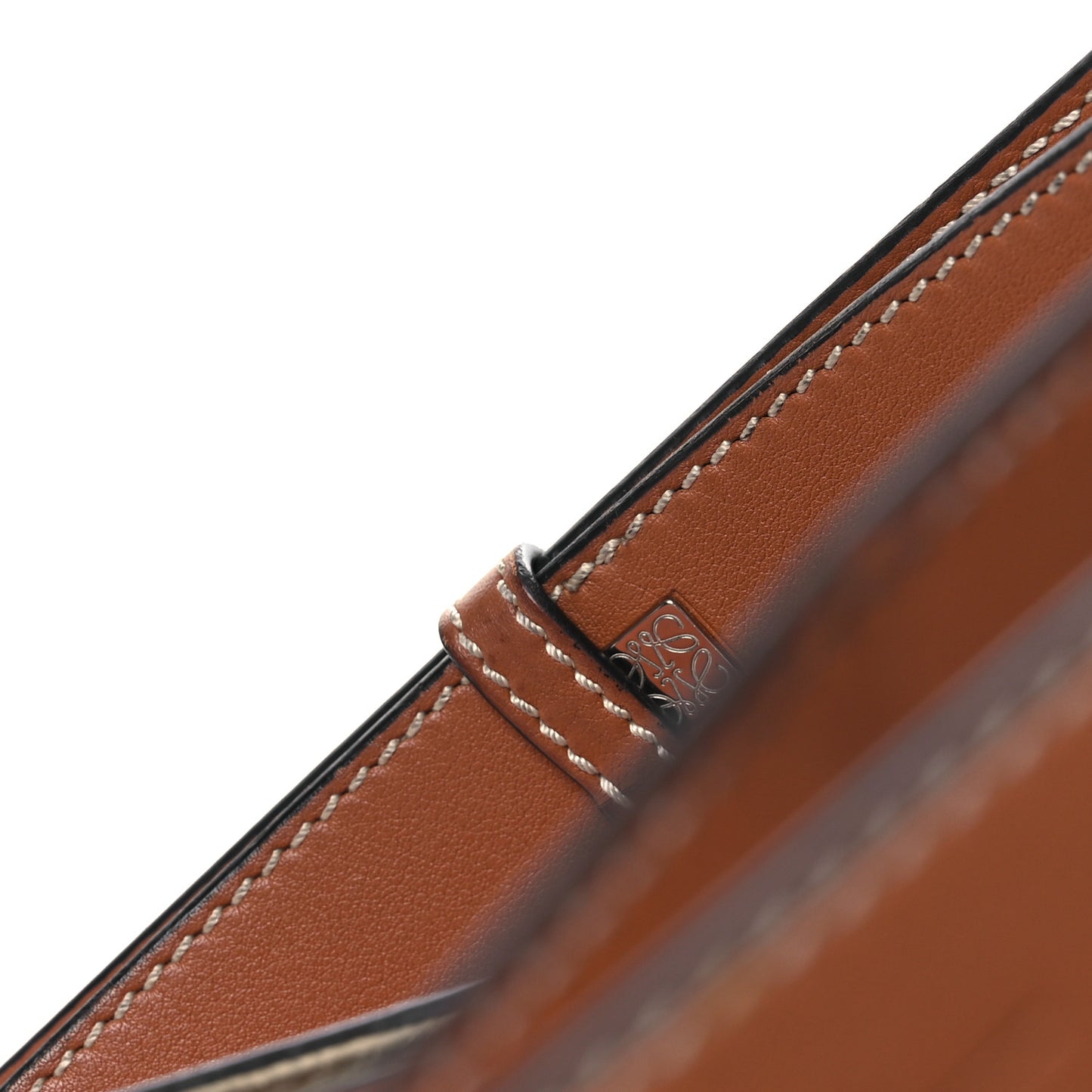 Calfskin Stripe Medium Hammock Shoulder Bag Tan Brown