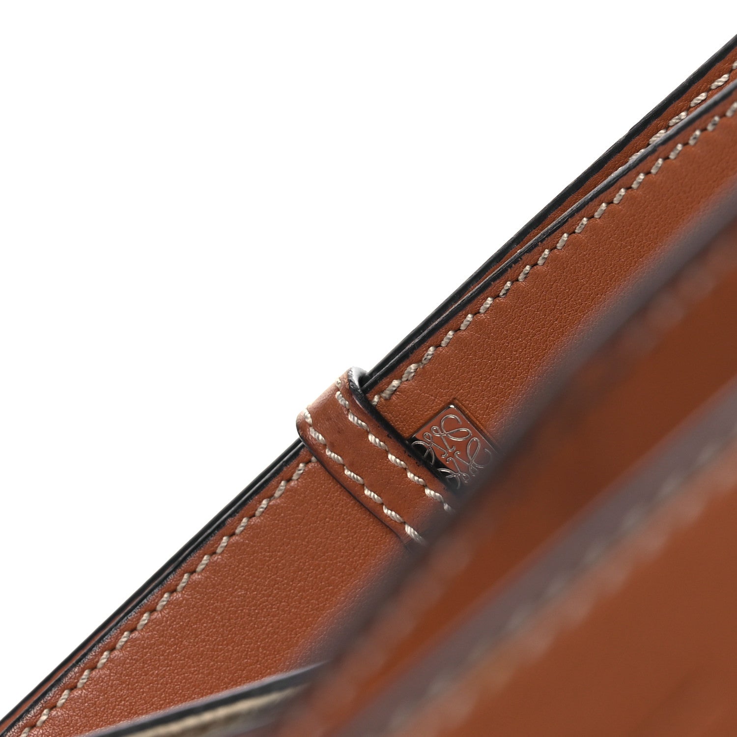 Loewe Calfskin Stripe Medium Hammock Shoulder Bag Tan Brown 16 of 17