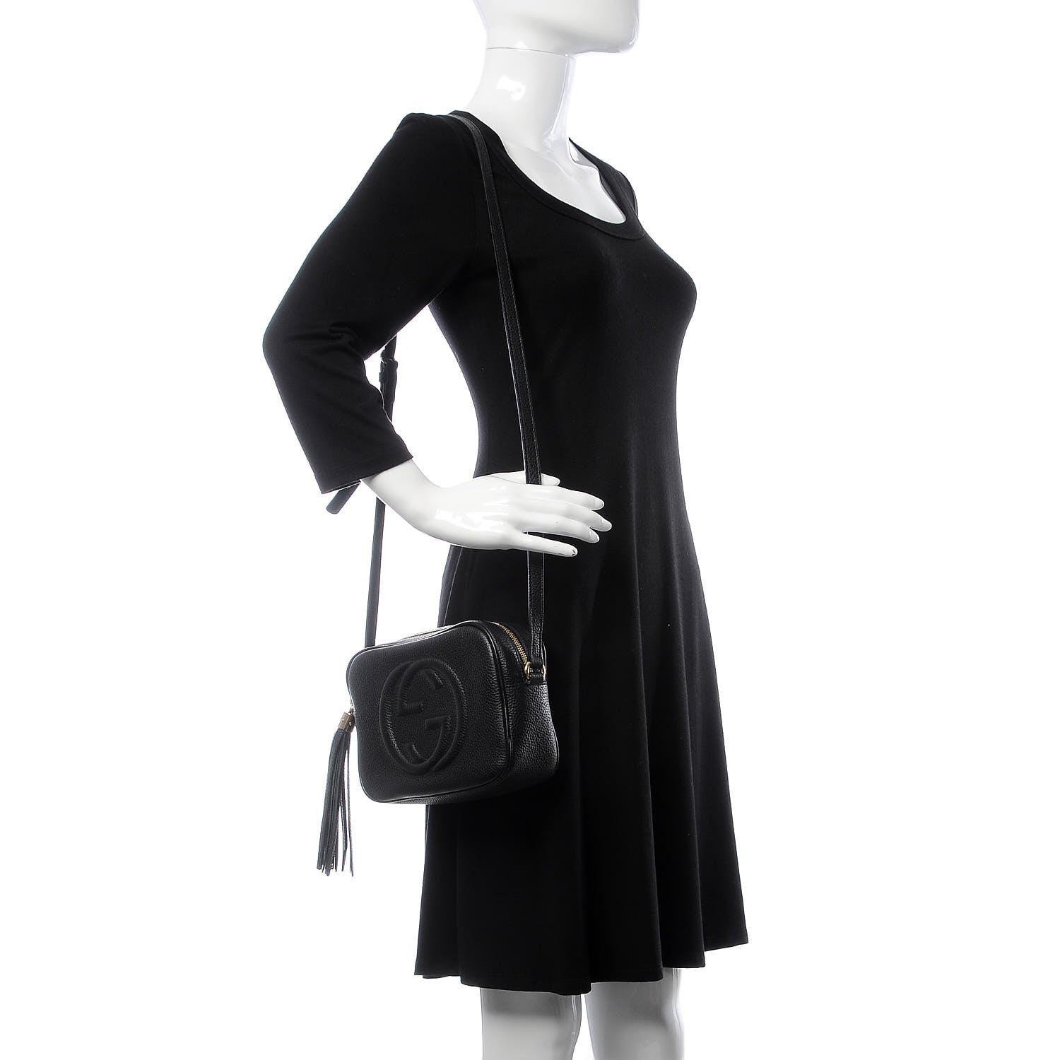 Gucci Pebbled Calfskin Small Soho Disco Bag Black 2 of 7