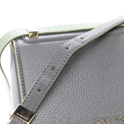 Givenchy Textured Calfskin Mini Pandora Box Chain Crossbody Bag Grey 14 of 16
