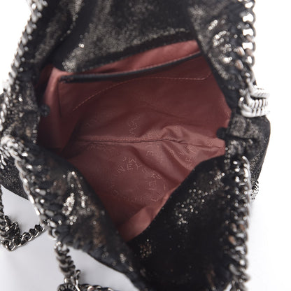 Stella McCartney Chamois Shiny Dotted Mini Falabella Fold Over Tote Ruthenium 5 of 7