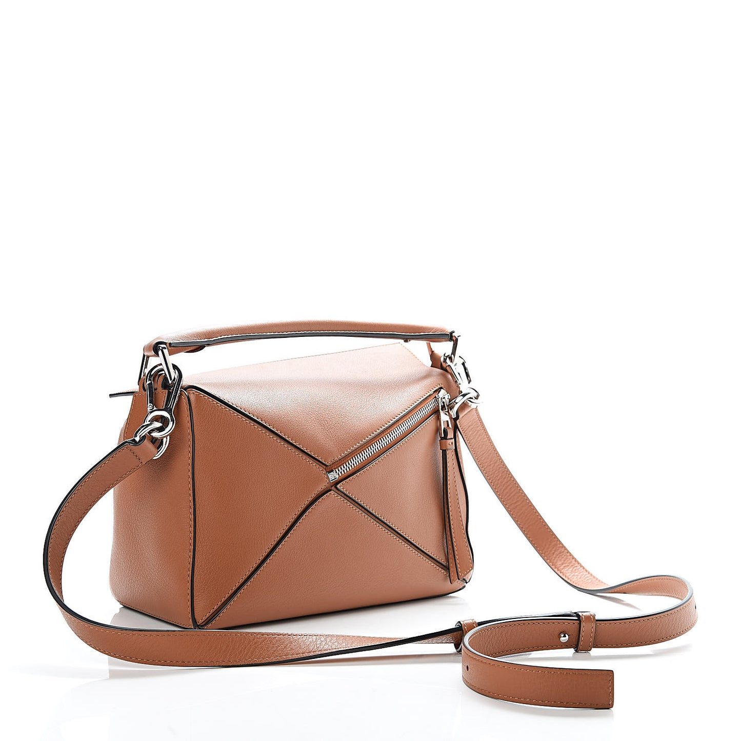 Calfskin Small Puzzle Bag Tan