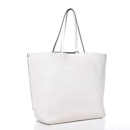 Christian Dior Calfskin Perforated Cannage Dioriva Tote White 3 of 14