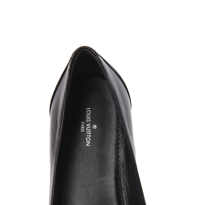 Louis Vuitton Lambskin Capucines Flat Ballerinas 37.5 Black 6 of 9