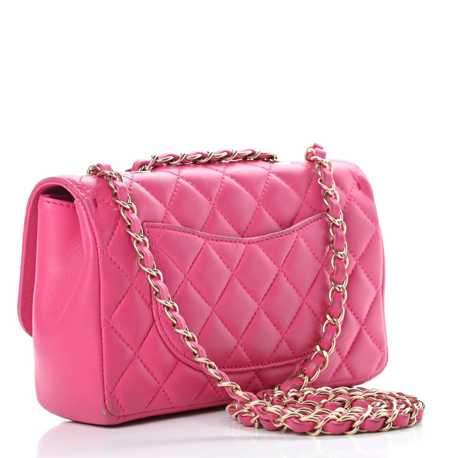 Chanel Lambskin Quilted Mini Mademoiselle Chic Flap Pink 3 of 18