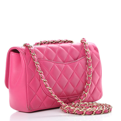 Chanel Lambskin Quilted Mini Mademoiselle Chic Flap Pink 3 of 18