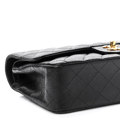 Chanel Caviar Quilted Medium Double Flap Black 9 of 10