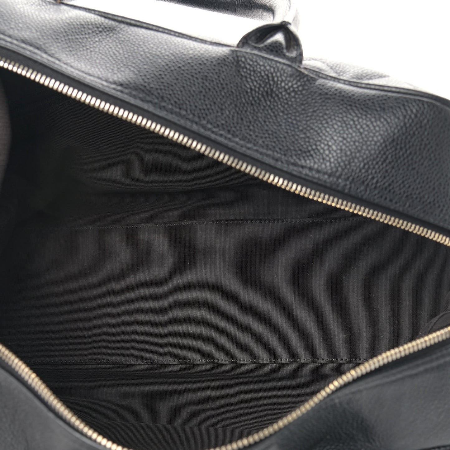 Caviar Quilted Large Bowler Black
