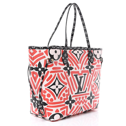 Louis Vuitton Monogram Giant Crafty Neverfull MM Creme Rouge Black 2 of 9