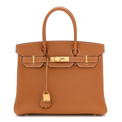 Hermes Epsom Birkin 30 Gold 1 of 11