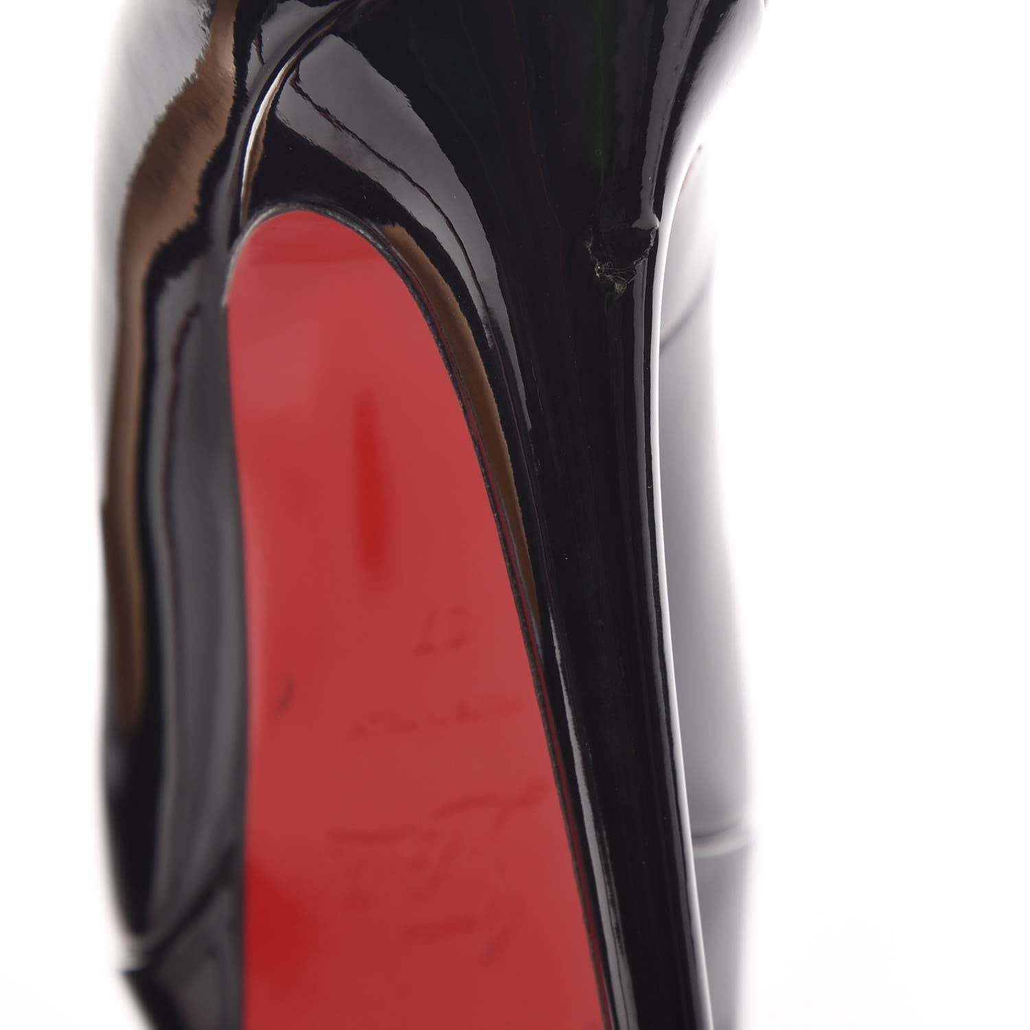 Christian Louboutin Patent Bianca 140 Pumps 37 Black 11 of 13