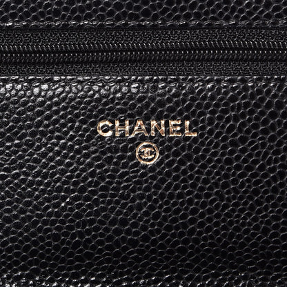 Chanel Caviar Quilted Wallet On Chain WOC Black 7 of 10