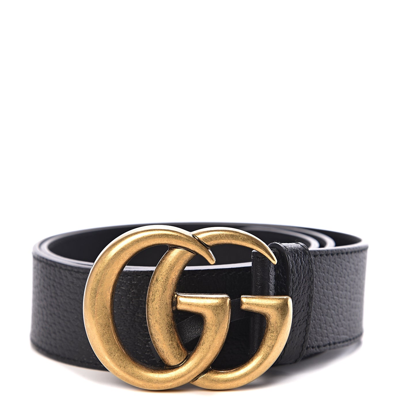 Textured Calfskin Double G 40mm Belt 80 32 Black