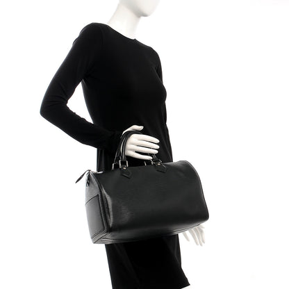 Louis Vuitton Epi Speedy 30 Black 2 of 13