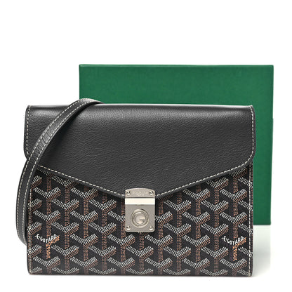 Goyard Goyardine Calfskin Chypre Wallet Pouch Navy 3 of 10