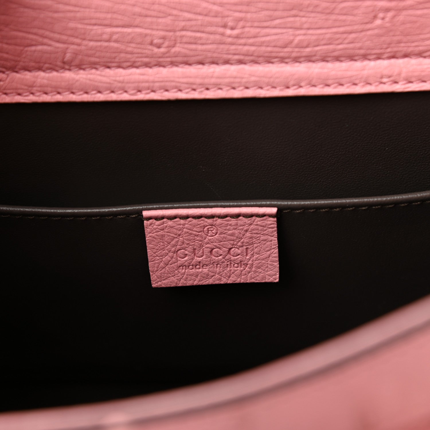 Gucci Ostrich Small Diana Tote Wild Rose Fuxia Fluo 6 of 12