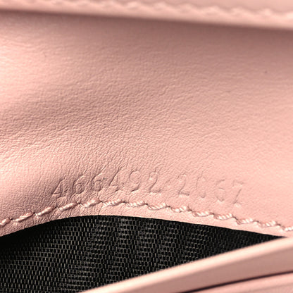 Gucci Calfskin Matelasse GG Marmont Card Case Wallet Perfect Pink 7 of 9