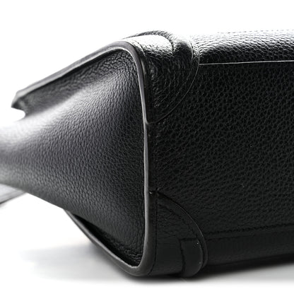 Celine Drummed Calfskin Nano Luggage Black 8 of 13
