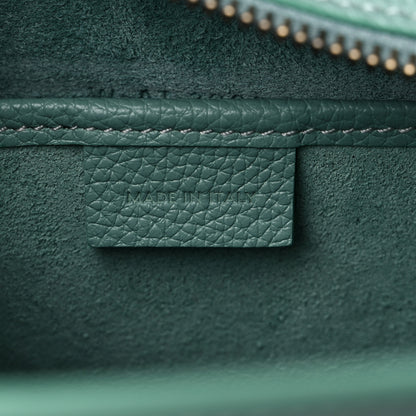 Celine Drummed Calfskin Nano Luggage Ice Mint 7 of 10
