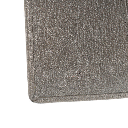 Chanel Grained Metallic Calfskin Small CC Pocket Agenda Cover Silver 6 of 8