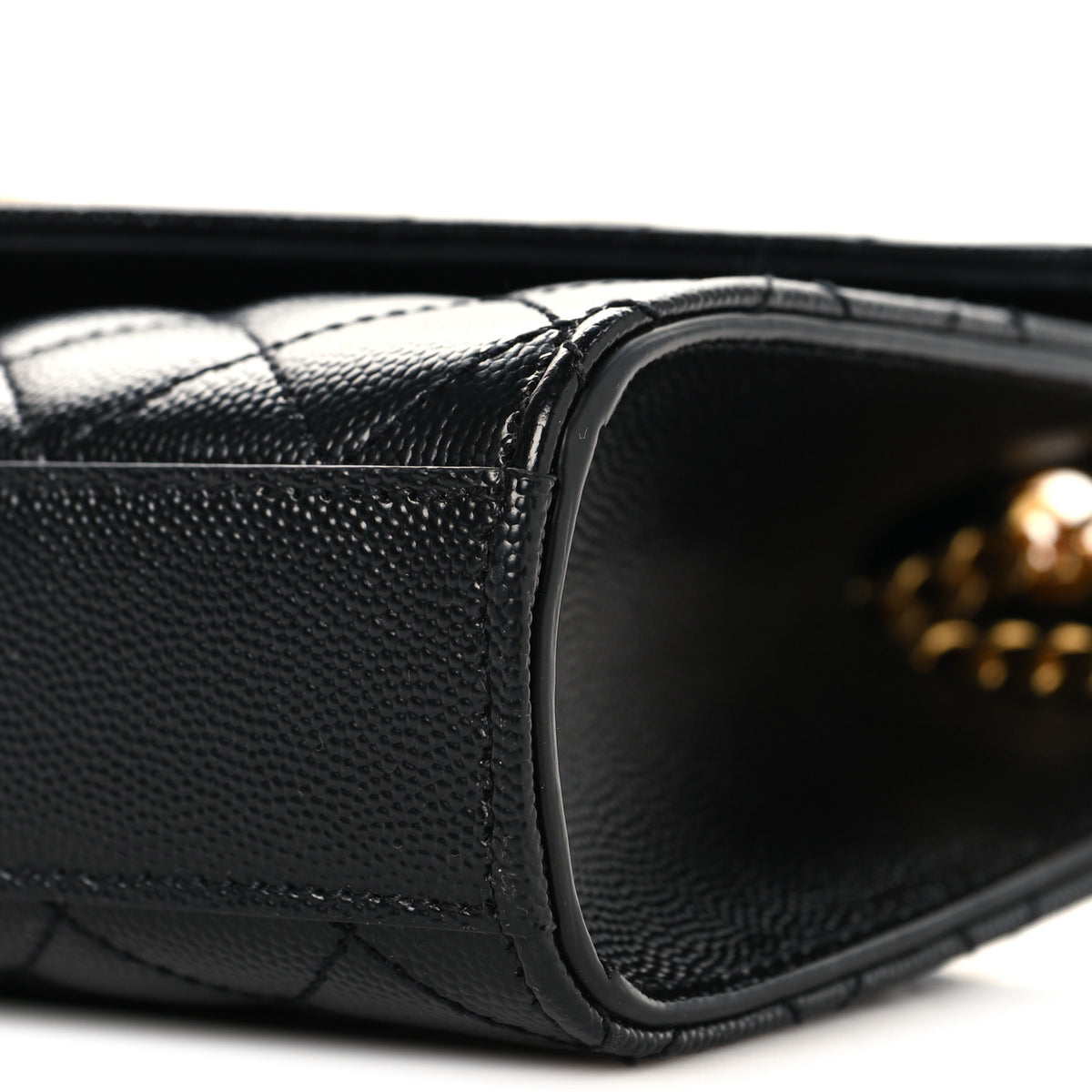 Saint Laurent Grain De Poudre Textured Mixed Matelasse Triquilt Small Monogram Satchel Black 10 of 10